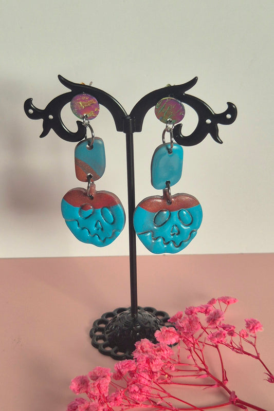Ohrringe, Totenkopf, Kürbis, Earring, Halloween