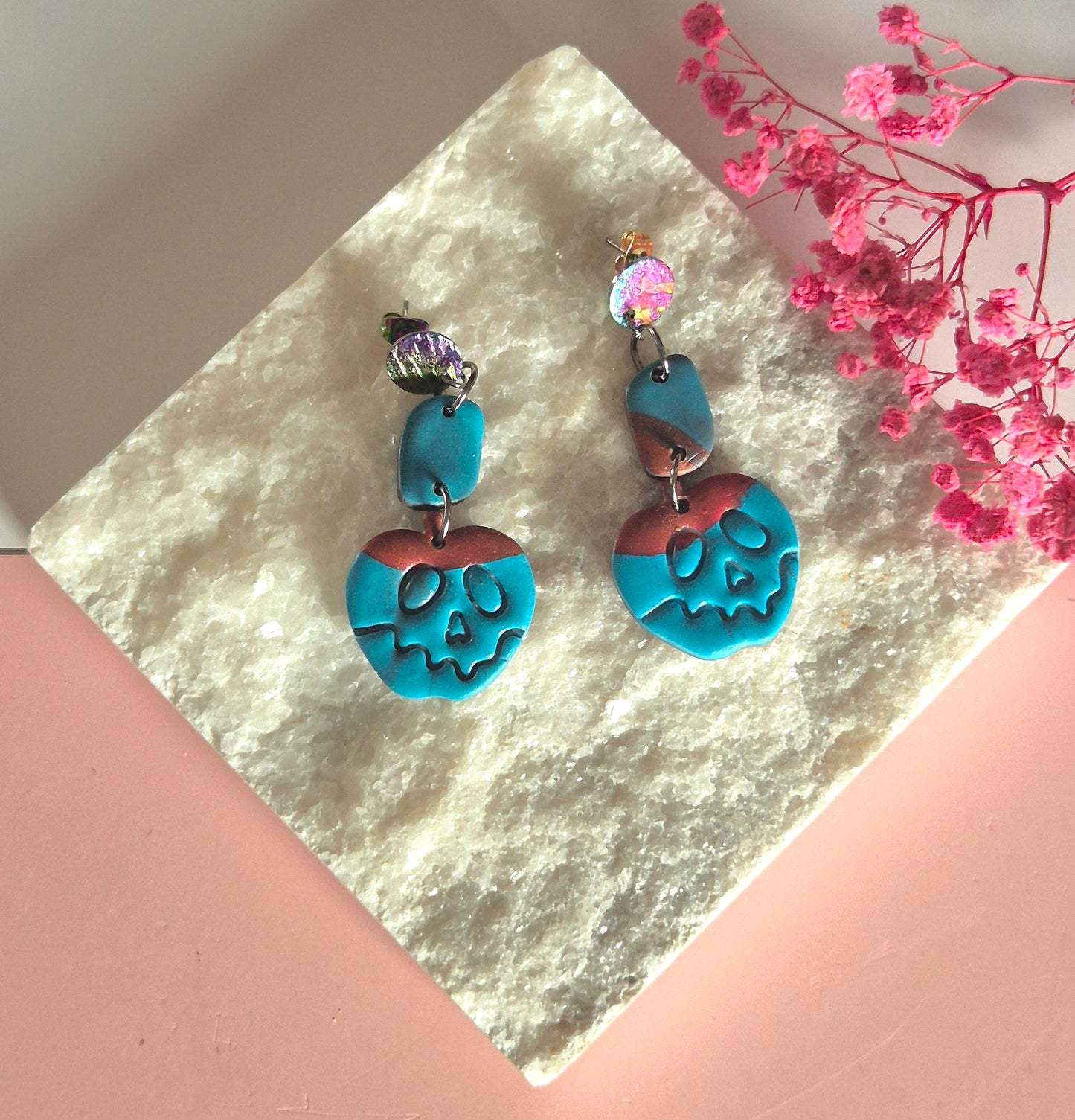 Ohrringe, Totenkopf, Kürbis, Earring, Halloween