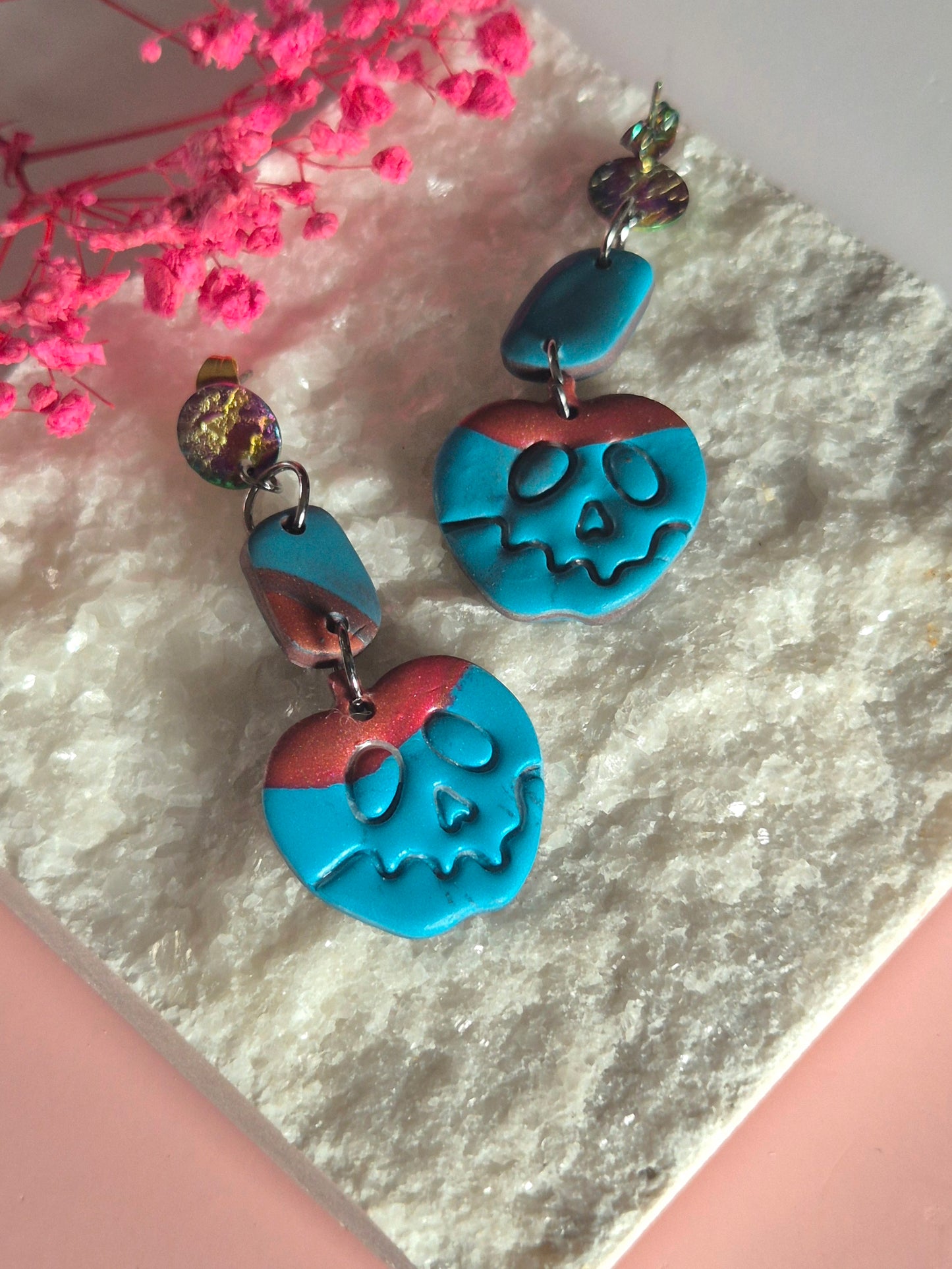 Ohrringe, Totenkopf, Kürbis, Earring, Halloween
